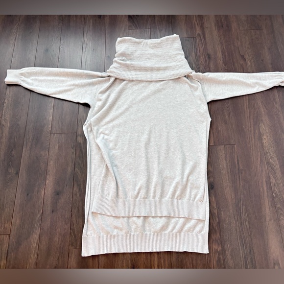 FREE PEOPLE Ottoman Slouchy Tunic Sweater Gray Ice Large - Picture 6 of 13